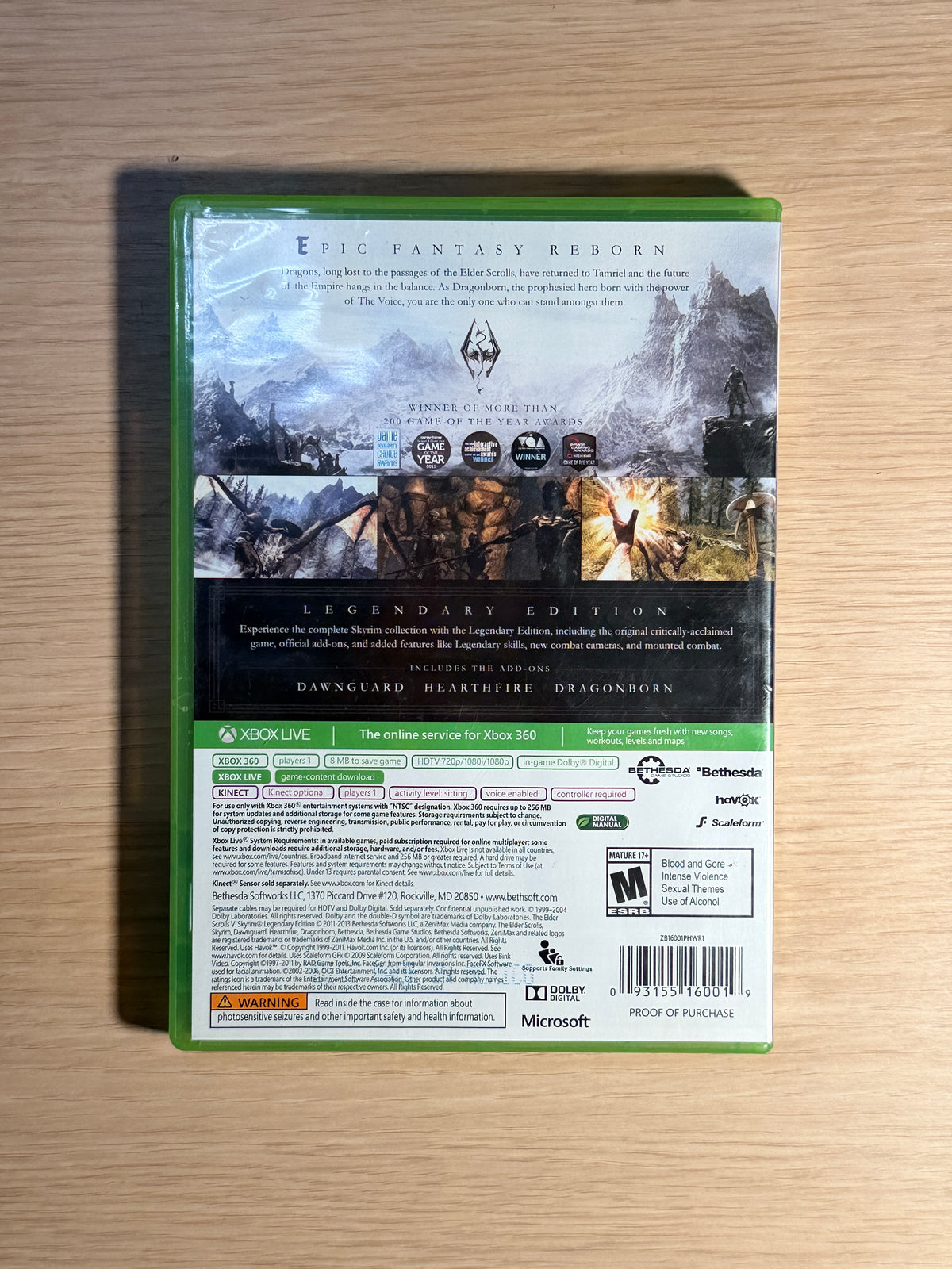The Elder Scrolls V : Skyrim Legendary Edition