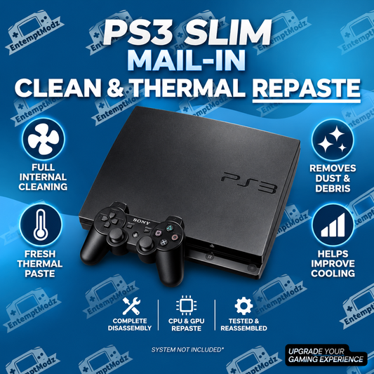 PS3 Slim Deep Clean & Thermal Paste Replacement Service